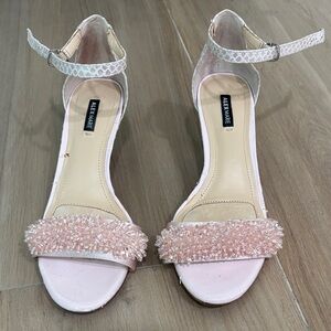 Alex Marie Blush Embellished Heels